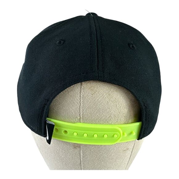 Nike Pro Cap Hat Youth Unisex Adjustable SnapBack Black Spell Out Swoosh NWT - Picture 5 of 8